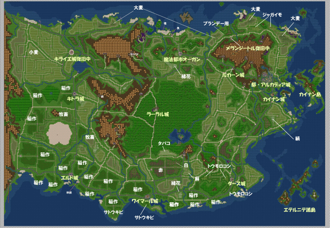 �_�Y���Ȃǃ��[���h�}�b�v